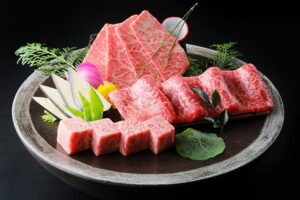米沢牛の盛合せ